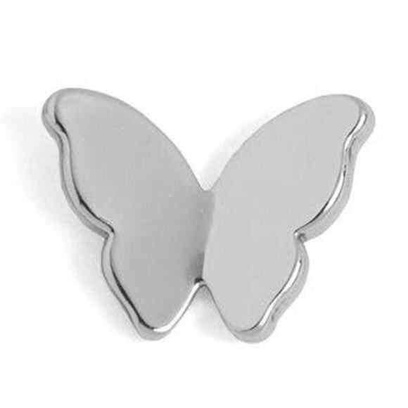 Butterfly Stud Earrings Silver - Picture 2 of 2